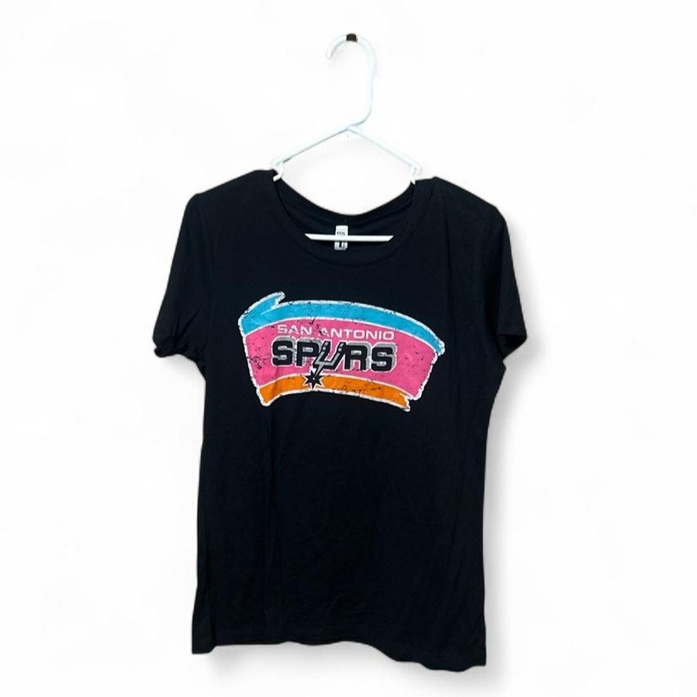 black San Antonio Spurs Hardwood Classics graphic t-shirt - XL